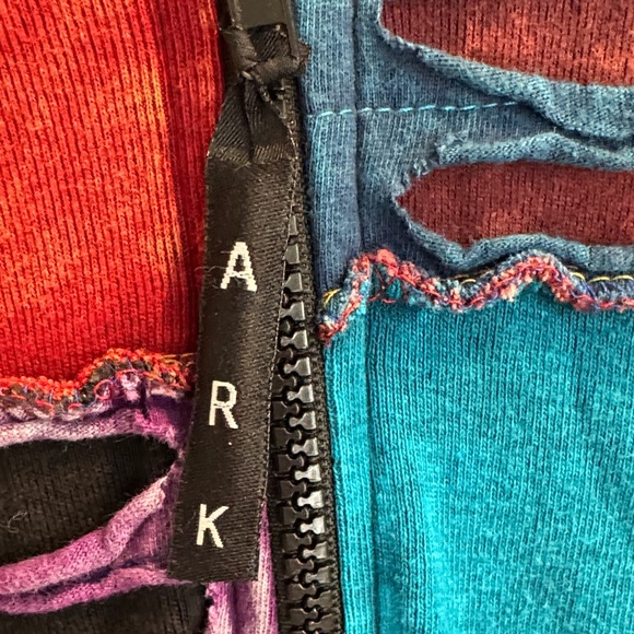 Patchwork Multi-Color Hoodie Jacket - Picture 3 of 9